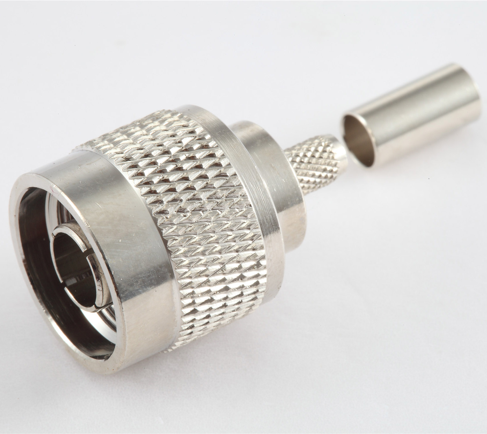 Jingcheng N Male Straight Crimp Connector For Rg 58 Hb Radiofrequency 