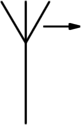 horizontally polarised antenna symbol