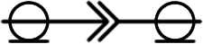 symbol representing engaged rf connectors