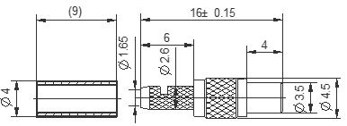 MMCX-C-K1.5 CAD drawing