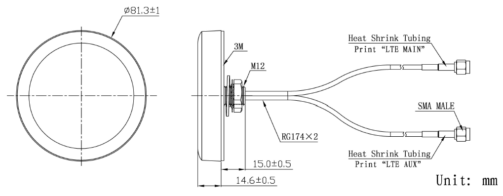 HB Radiofrequency 2VST-6927-2.SA1 CAD Drawing