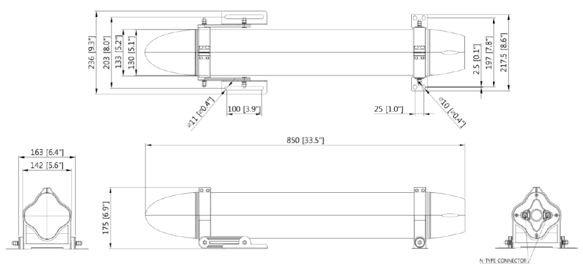 GN-IYF7-11HV-MIMO CAD Drawing