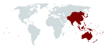 ITU Asia Pacific region outline