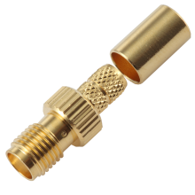 SMA Female socket crimp connector for RG58