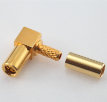 SSMB female right angle crimp connector for LMR100 RG174 RG316 cable