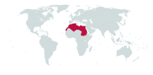UN M49 Northern Africa Outline