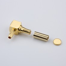 CRC9 right angle connector for RG174 coaxial cable