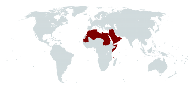 ITU Arab States region outline