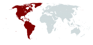 ITU Region-2 outline