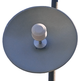 High gain parabolic dish antenna for LTE UE, 2X2 MIMO