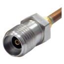 2.92 mm female K straight solder connector for 0.086" semi rigid and semi flexible cables