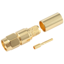 RP-SMA male straight crimp connector for LMR240 coaxial cable